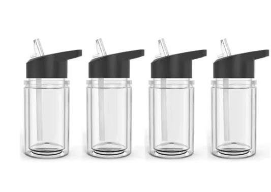 10 oz acrylic with flip up straw